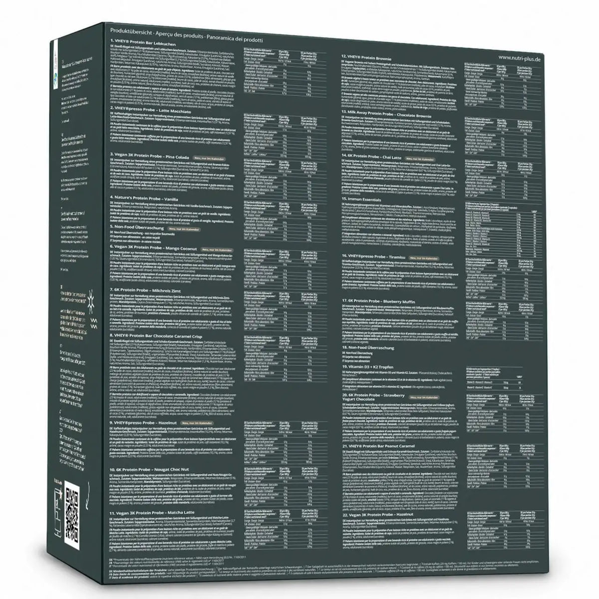 Nutri+ vegan protein Christmas calendar