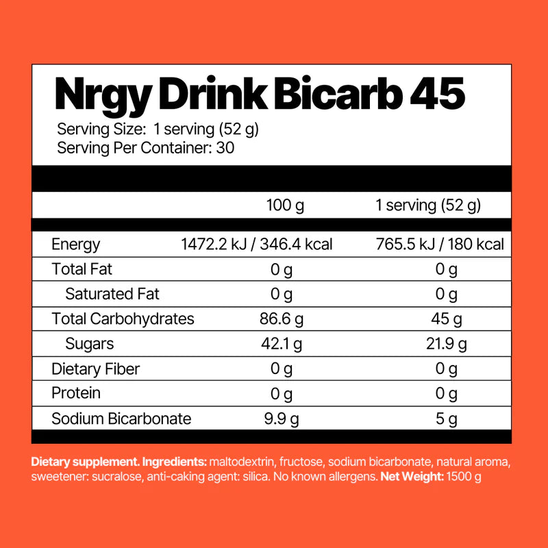 Nduranz Nrgy Drink Bicarb 45 1200g