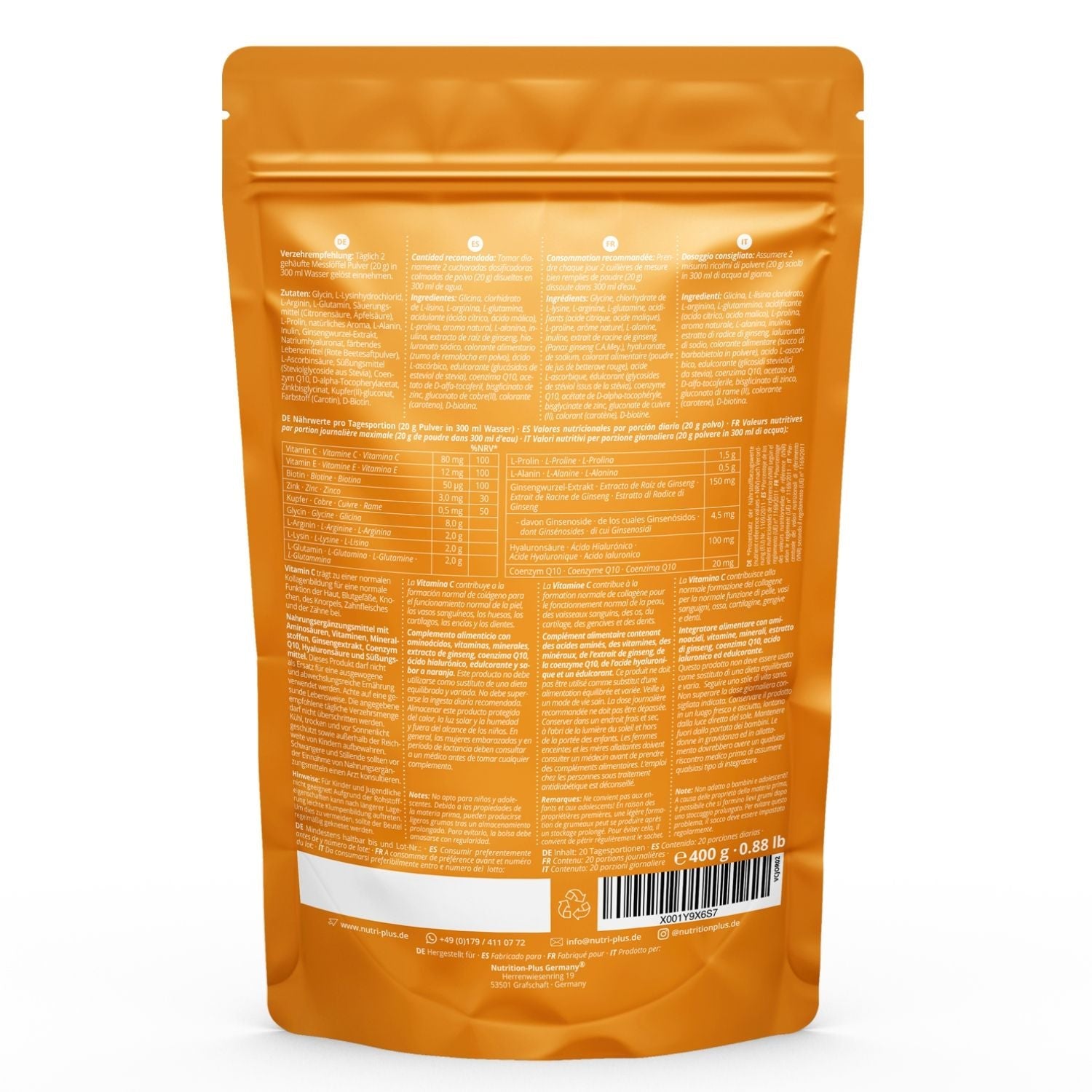 Nutri+ Vegan collagen support - FuturePeaks