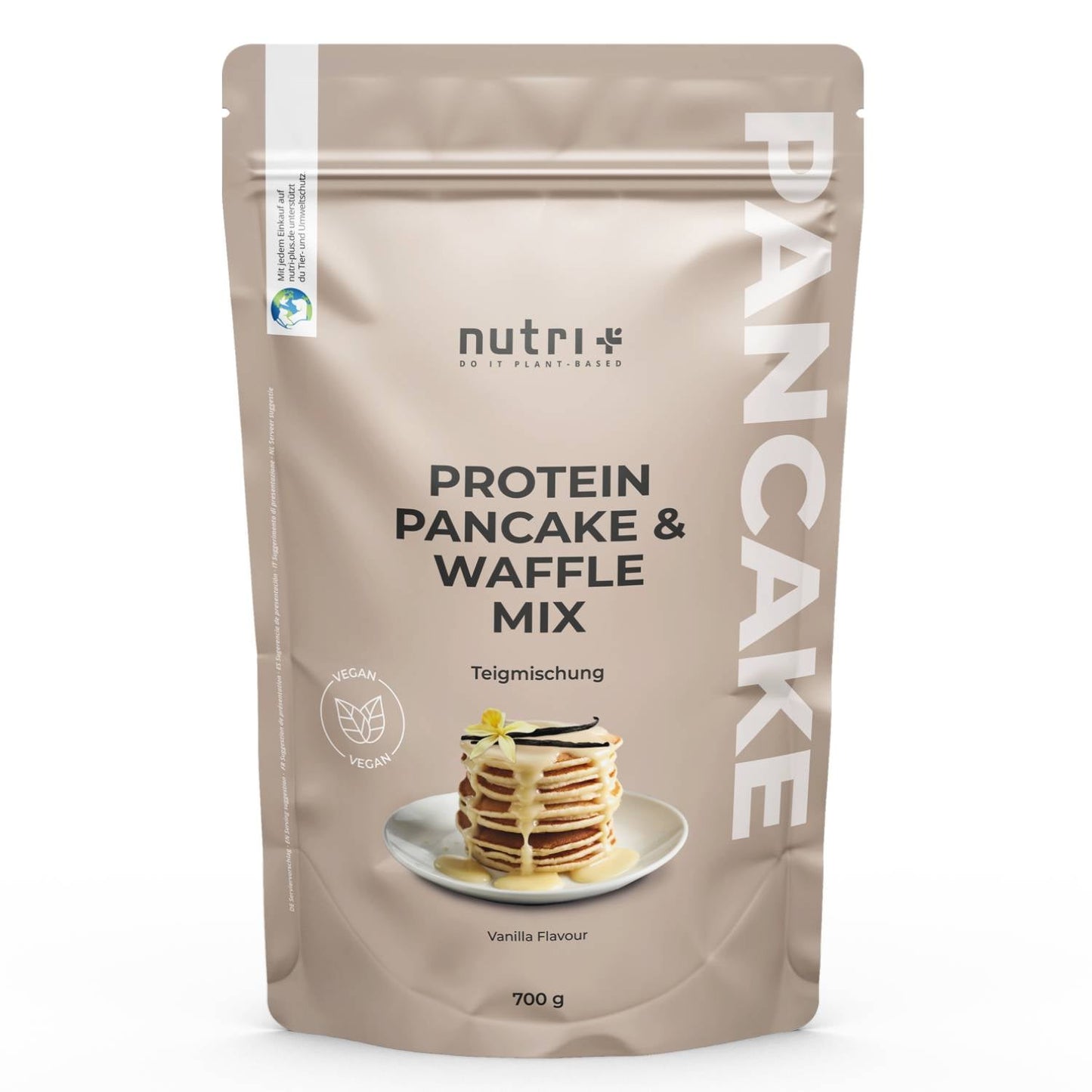 Nutri+ proteiinipannukakku- ja vohvelijauhe vanilja - FuturePeaks