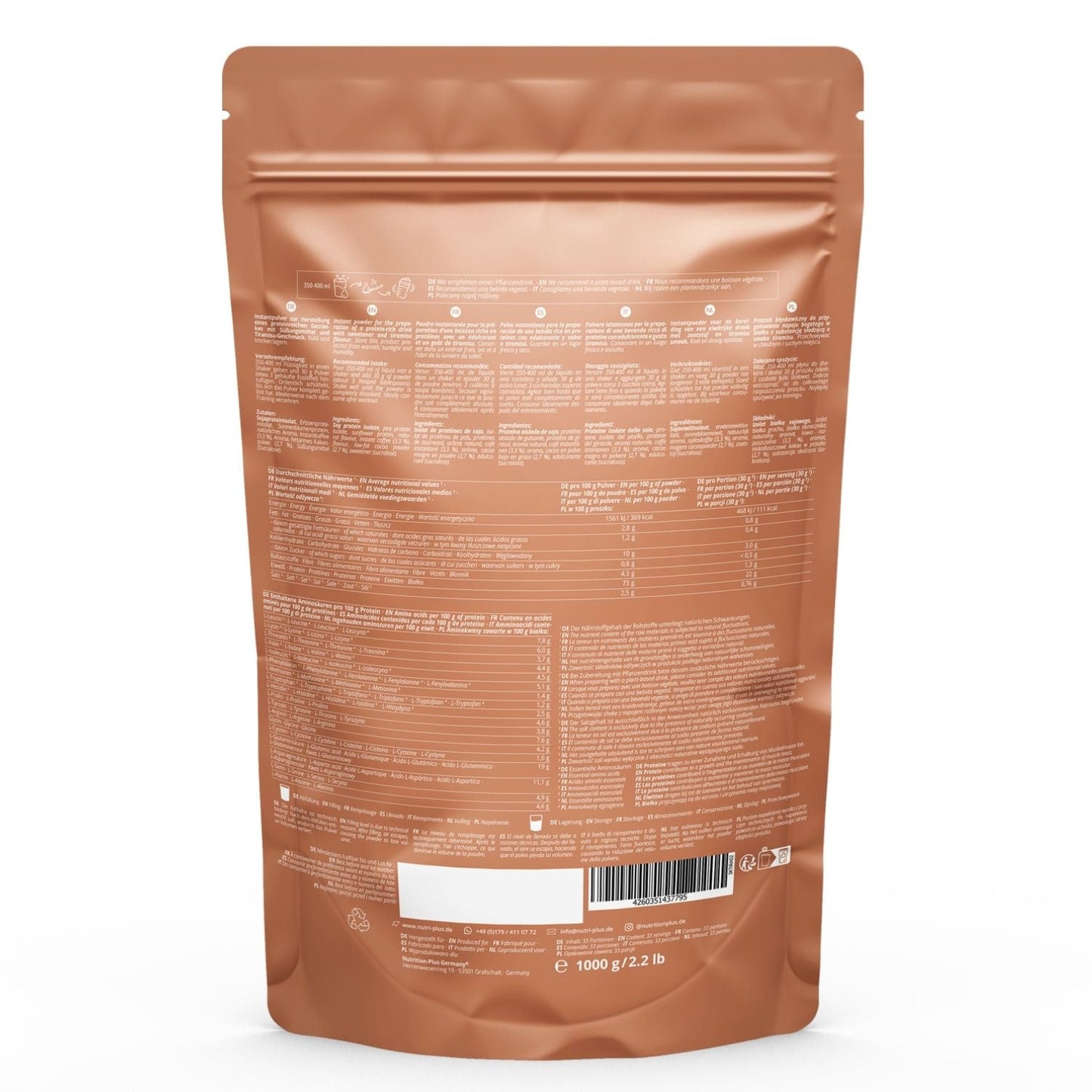 Nutri+ 3K proteiini 1000g - FuturePeaks
