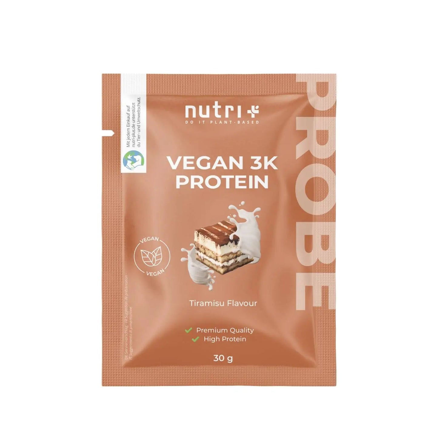 Nutri+ 3K proteiini kerta - annos - FuturePeaks