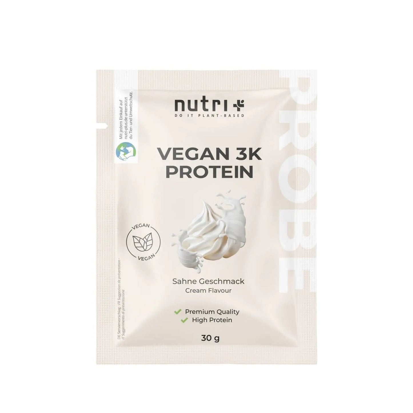 Nutri+ 3K proteiini kerta - annos - FuturePeaks