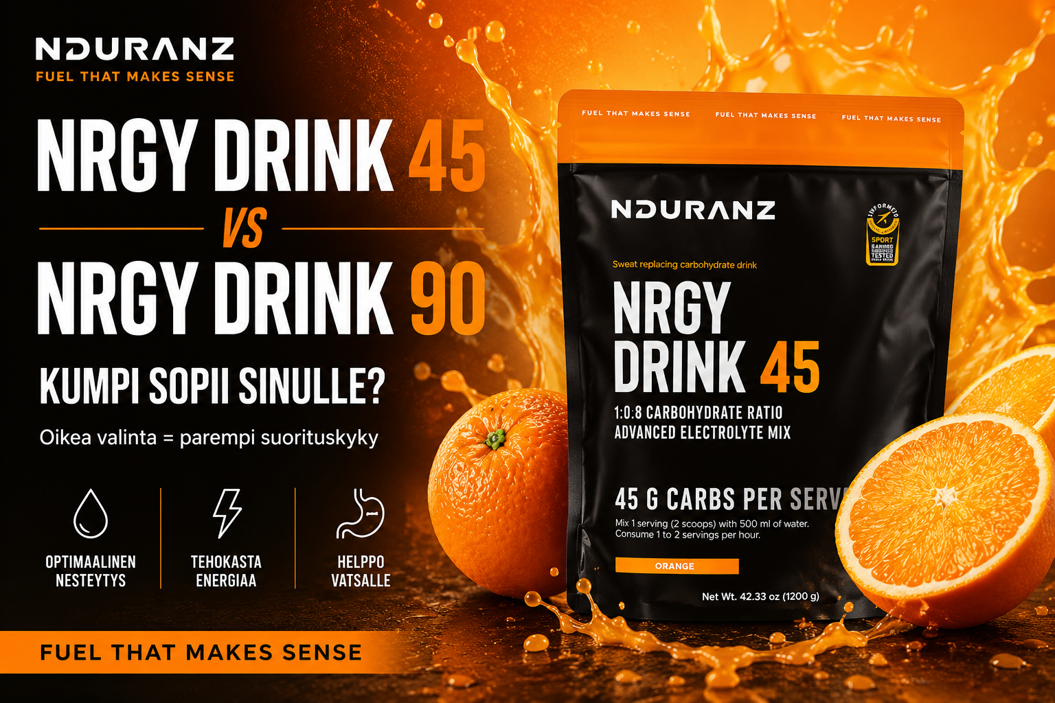 Nduranz Nrgy Drink 45 vai 90?
