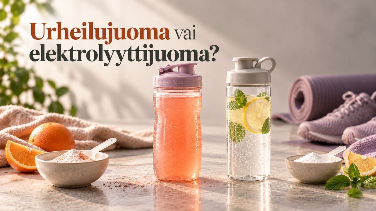 Urheilujuoma vai elektrolyyttijuoma