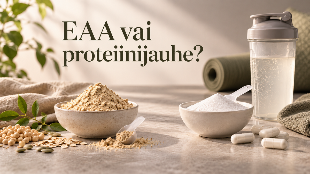 EAA vai proteiinijauhe – erot ja käyttötarkoitukset