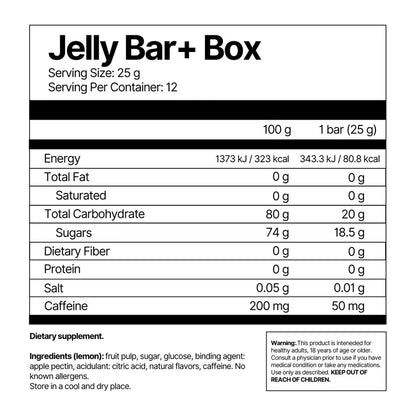 4Endurance 2:1 Jelly Bar+ 10kpl laatikko (kofeiinilla) - FuturePeaks