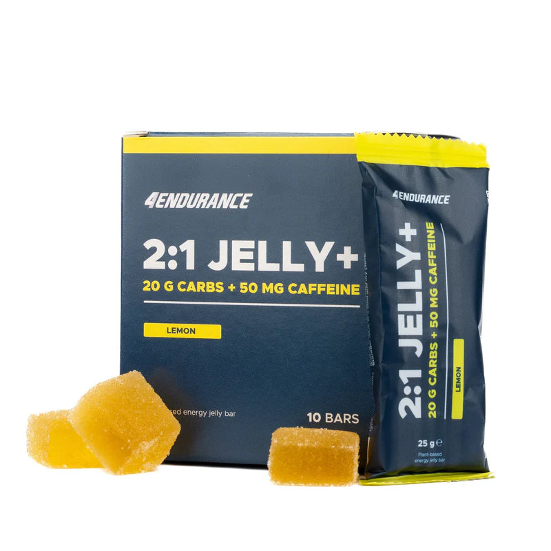4Endurance 2:1 Jelly Bar+ 10kpl laatikko (kofeiinilla) - FuturePeaks