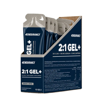 4Endurance 2:1 Gel+ – 75 mg kofeiinia, 10 kpl