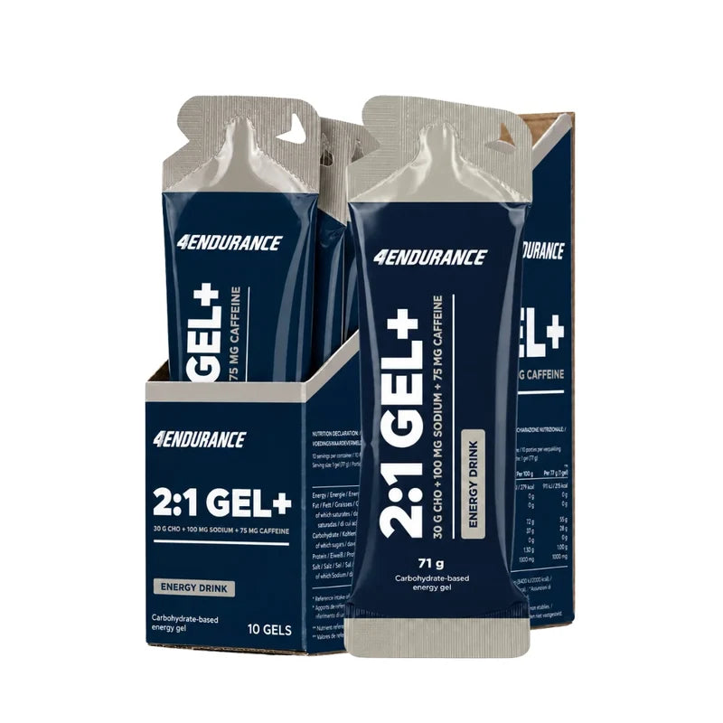 4Endurance 2:1 Gel+ – 75 mg kofeiinia, 10 kpl