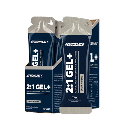 4Endurance 2:1 Gel+ – 75 mg kofeiinia, 10 kpl