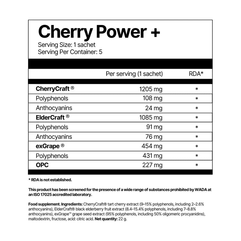 4Endurance CherryPower+ juomajauhe