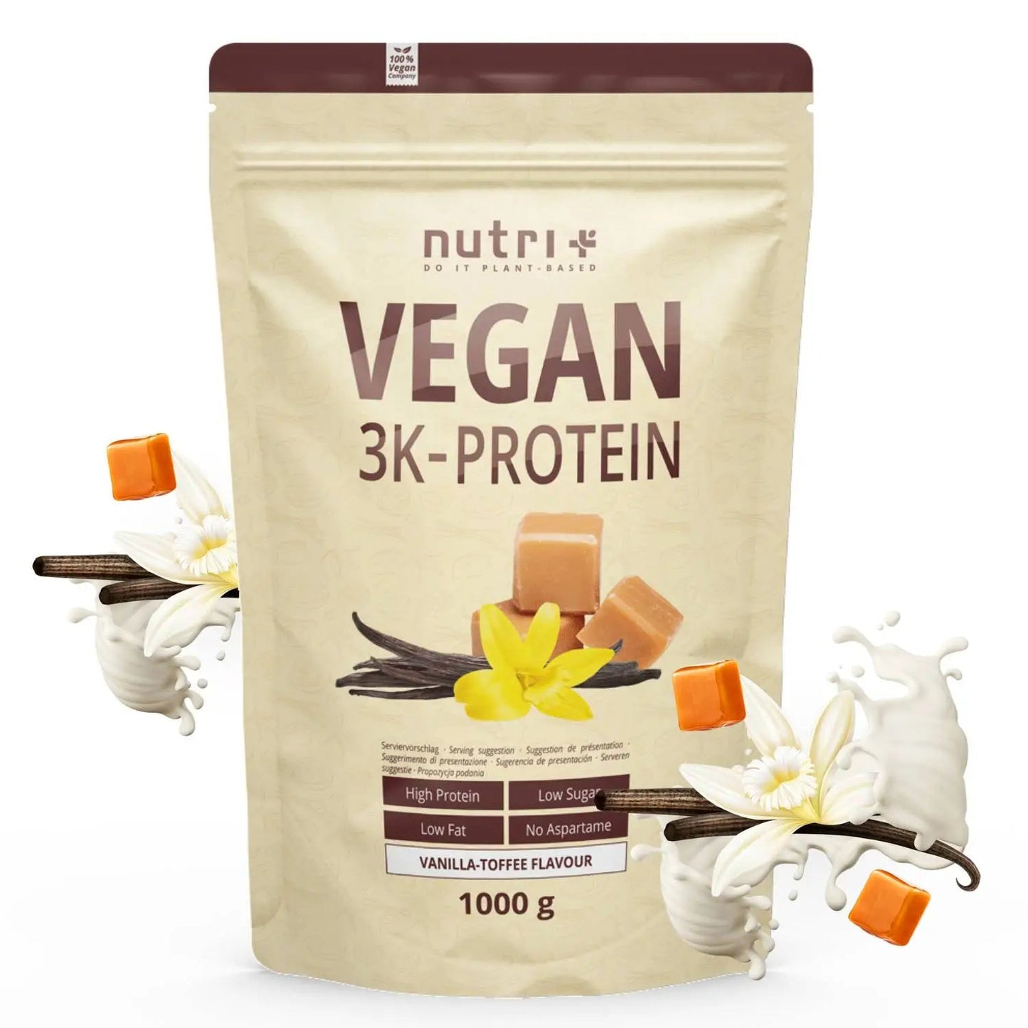 Nutri+ 3K proteiini 1000g (16 makua) - FuturePeaks