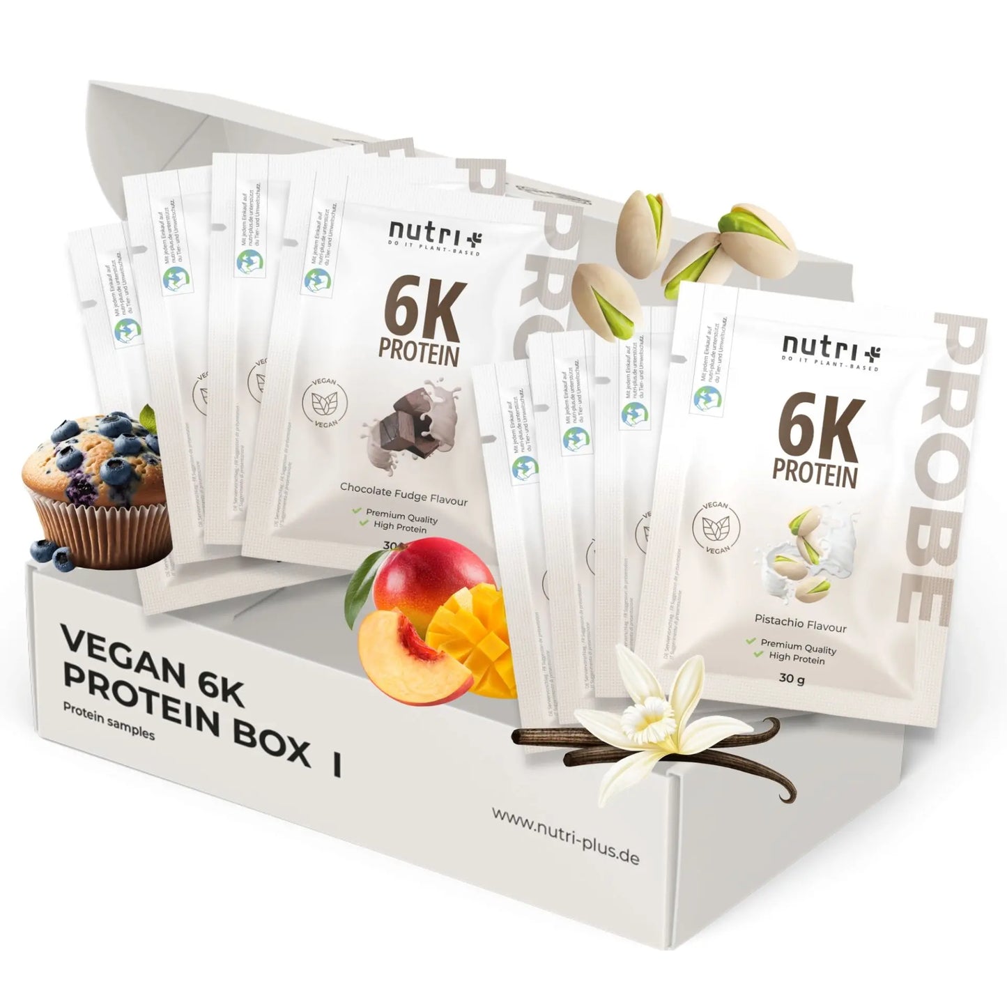 Nutri+ 6K proteiini sample box - FuturePeaks
