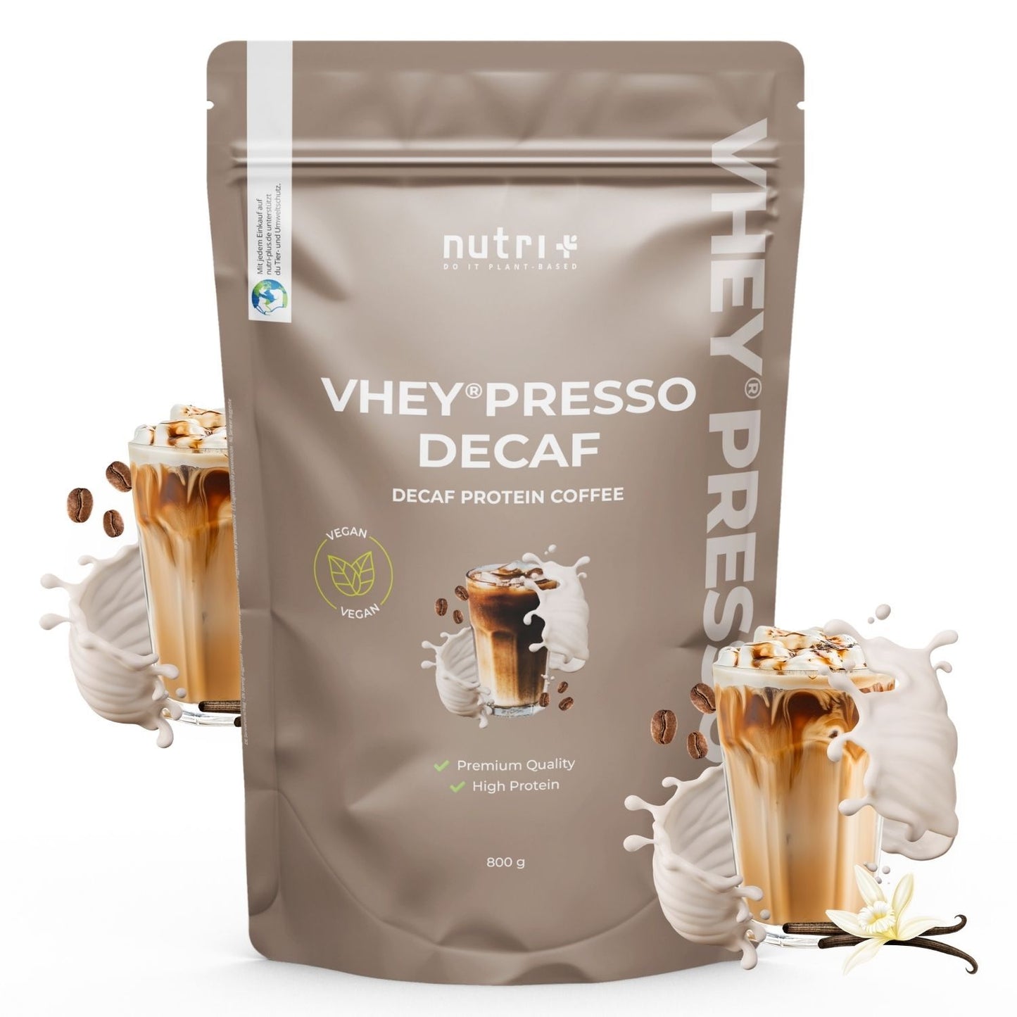 Nutri+ VHEY®PRESSO Decaf – Proteiinikahvi - FuturePeaks