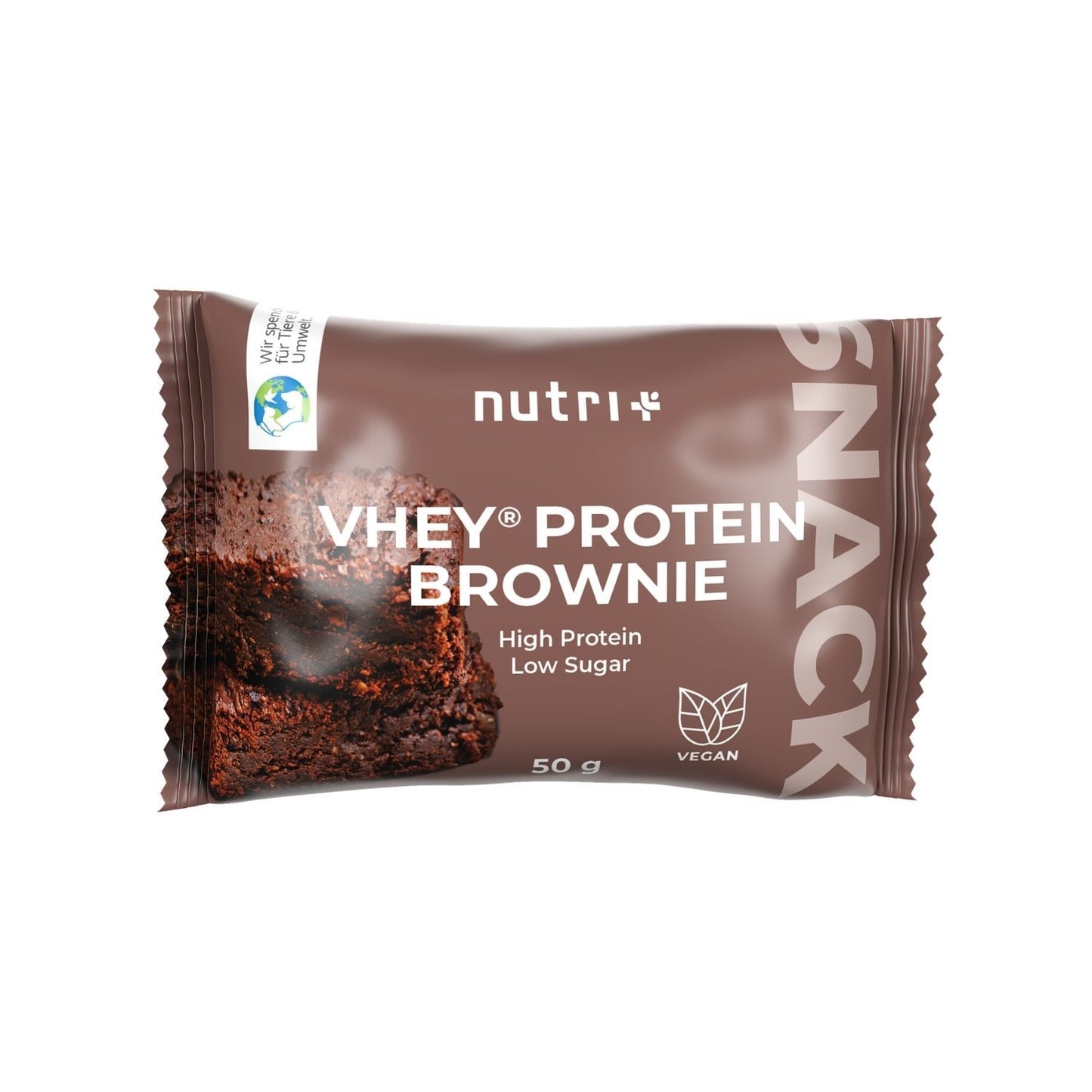 Nutri+ VHEY® Proteiini Brownie (50 g) - FuturePeaks