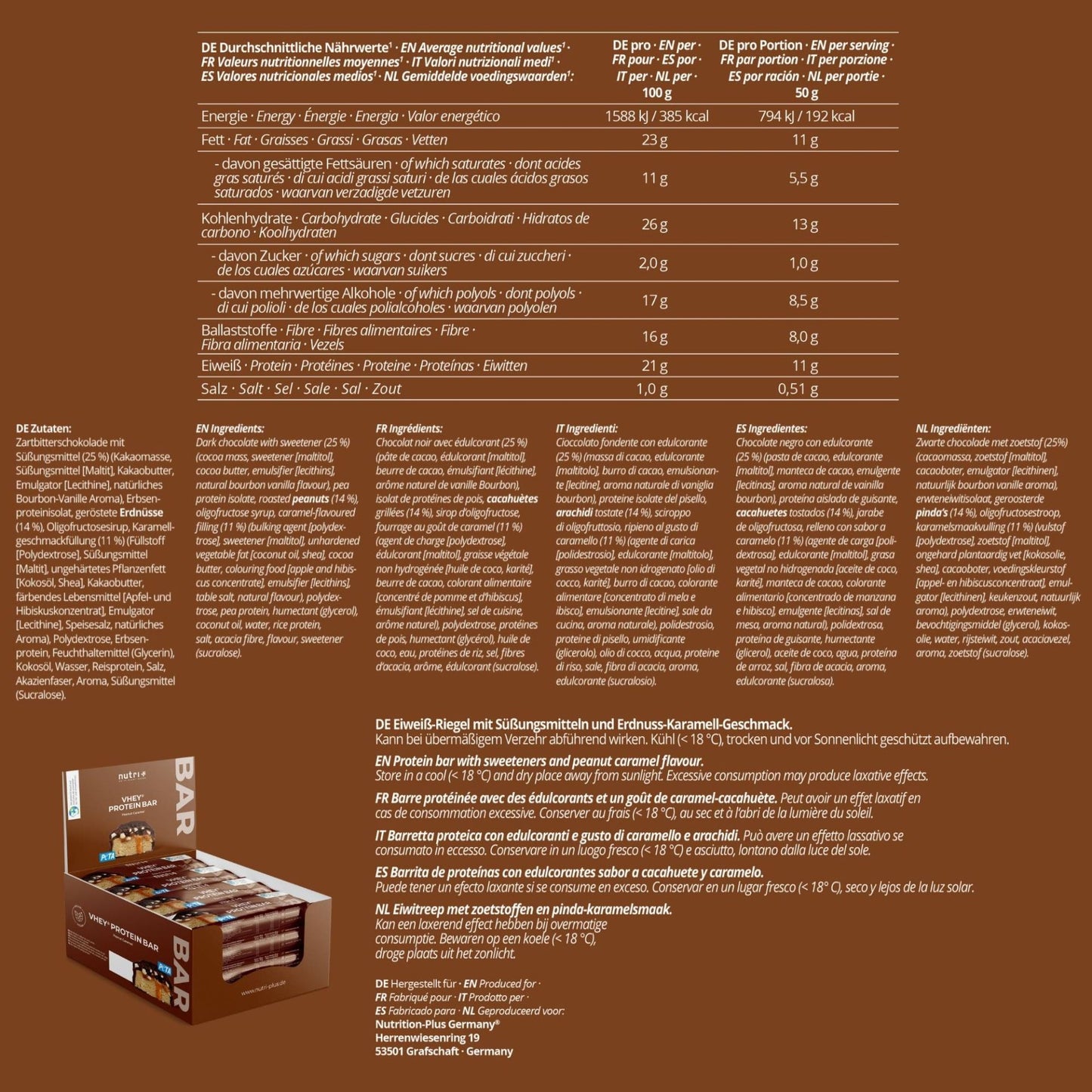 Nutri+ Vhey Proteiinipatukka - FuturePeaks