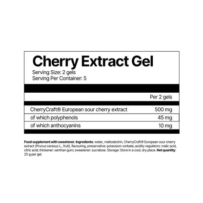 4Endurance Cherry Extract Gel – 250 mg of cherry extract, 5 gels