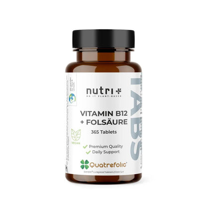 Nutri+ B12 vitimiini + foolihappo - FuturePeaks