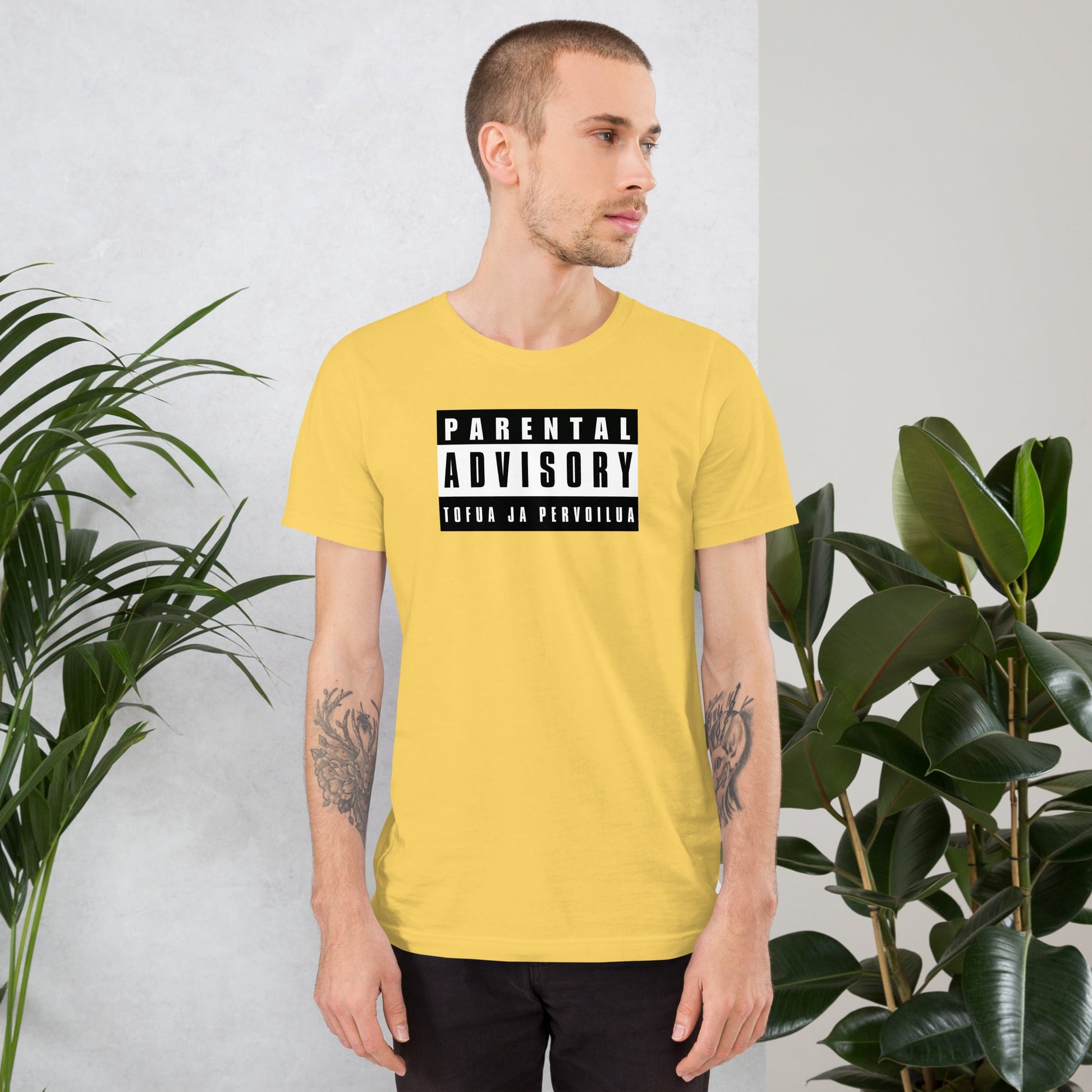 Parental advisory tofua ja pervoilua unisex t - paita - FuturePeaks