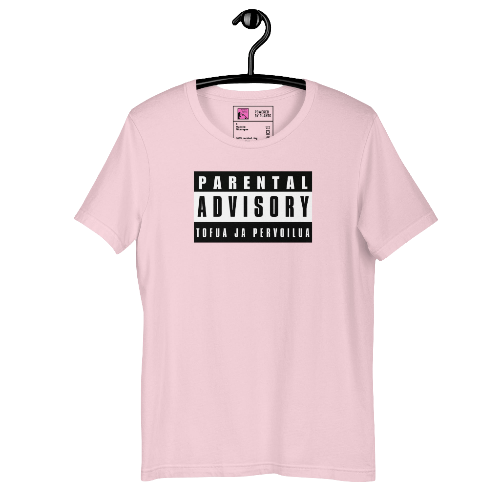 Parental advisory tofua ja pervoilua unisex t - paita - FuturePeaks